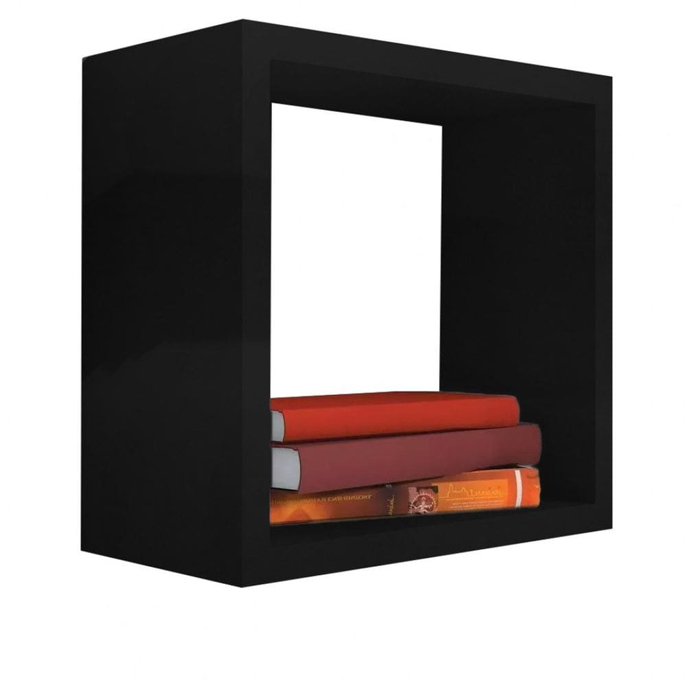Nicho Decorativo 20X20X20 cm Em Mdf Preto