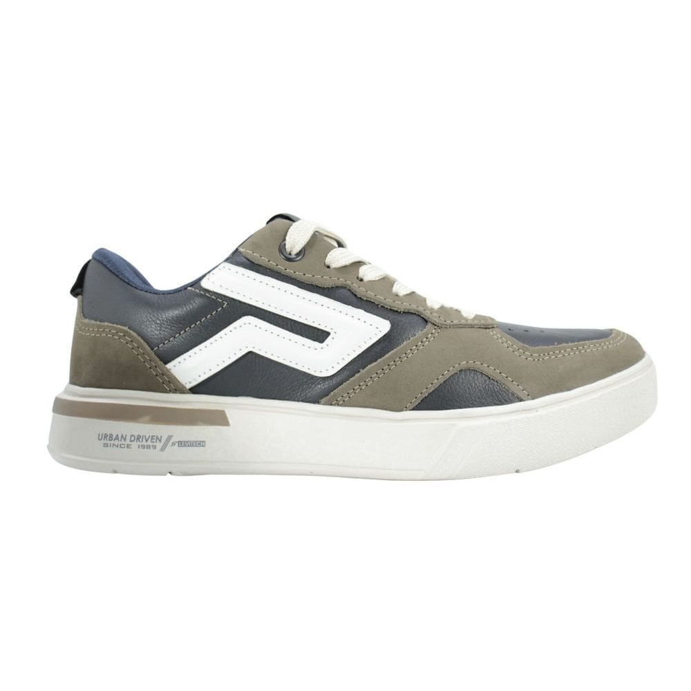 Sapatênis Casual Pegada Masculino em Couro Silver Nature