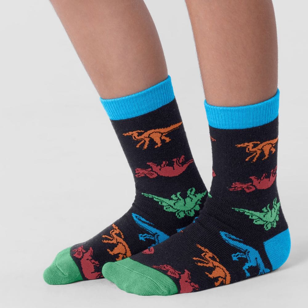 Meia infantil menino de dinossauros Brandili