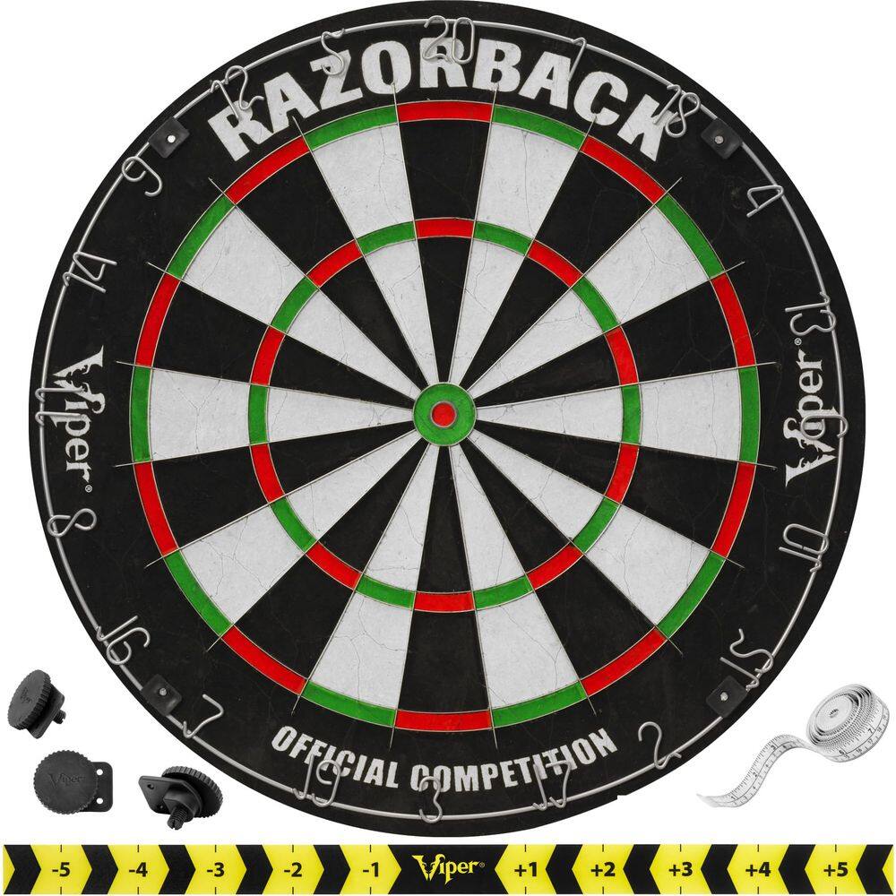 Ponta de aço credenciada pela Dartboard Viper Razorback WDF de 18"