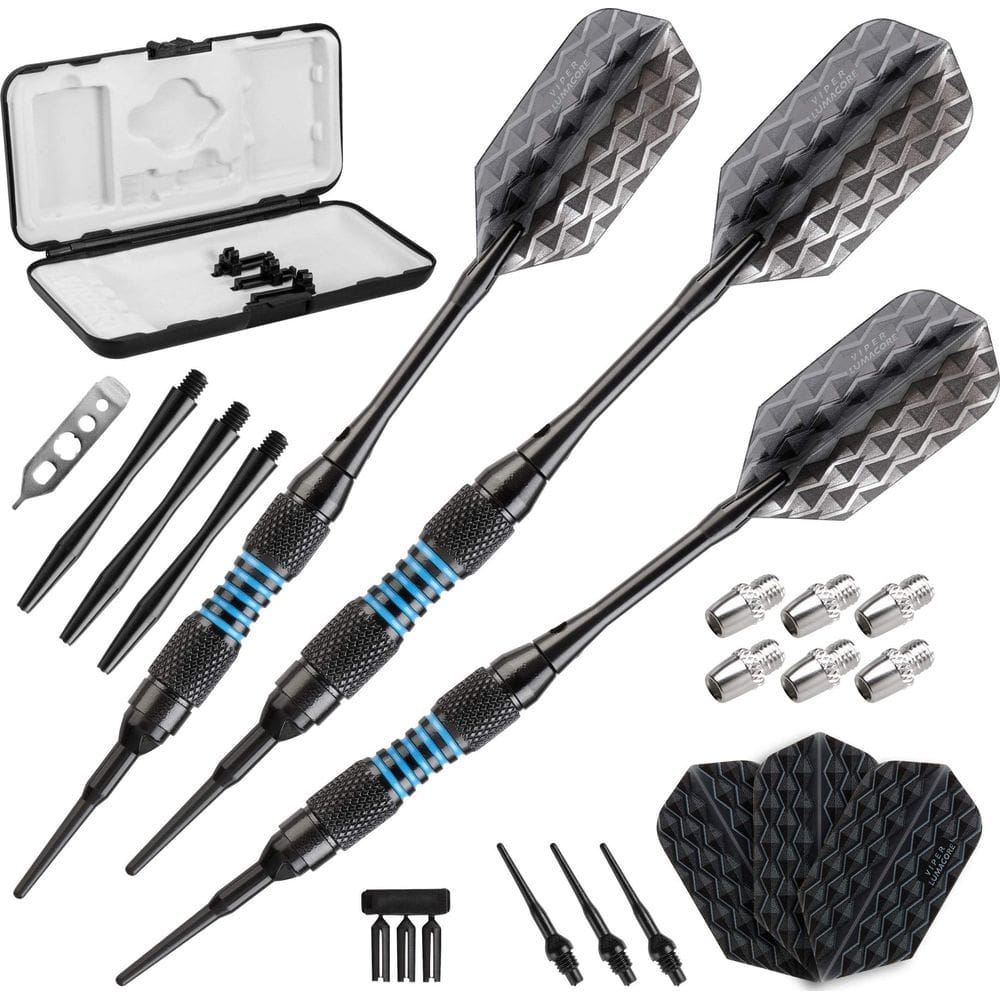 Darts Viper Bobcat, peso ajustável, ponta macia, 16-19 g com estojo