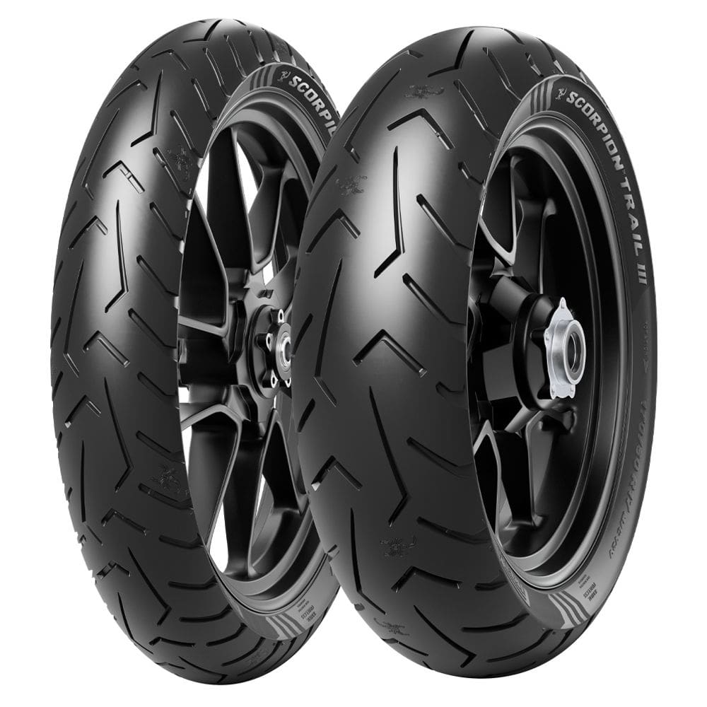PAR PNEU 120/70R-19 60V + 170/60R-17 72V PIRELLI SCORPION TRAIL III USO SEM CAMARA Adventure Gs1200
