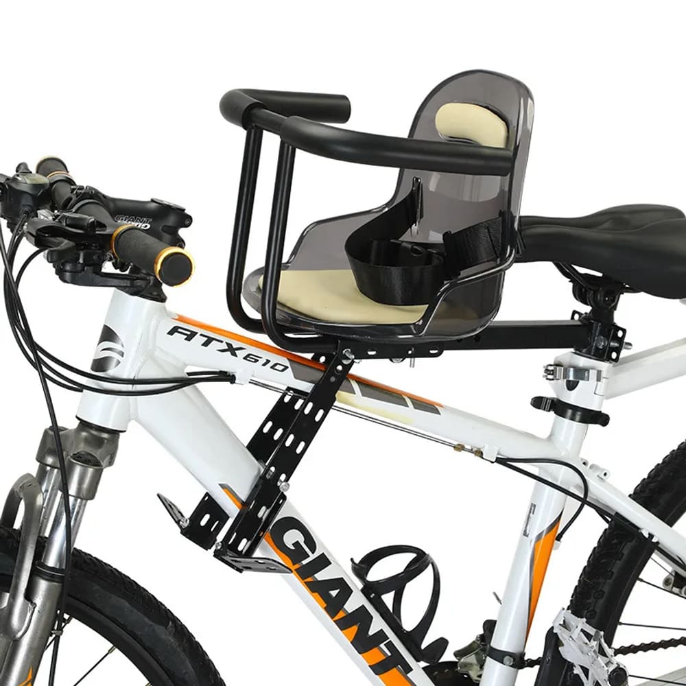 Sela de bicicleta infantil, assento dianteiro de mountain bike de 1 a 5 anos