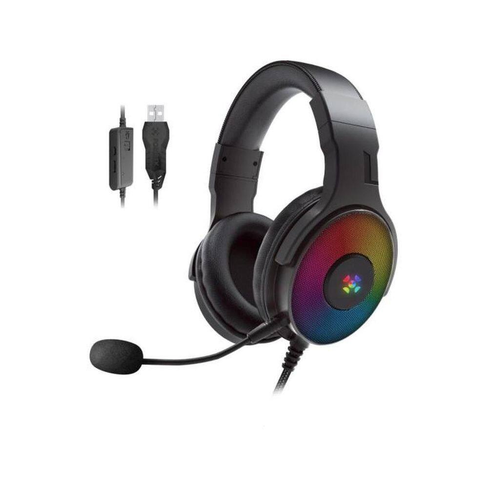 Headset Gamer Fortrek Cruiser 7.1 USB RGB Preto