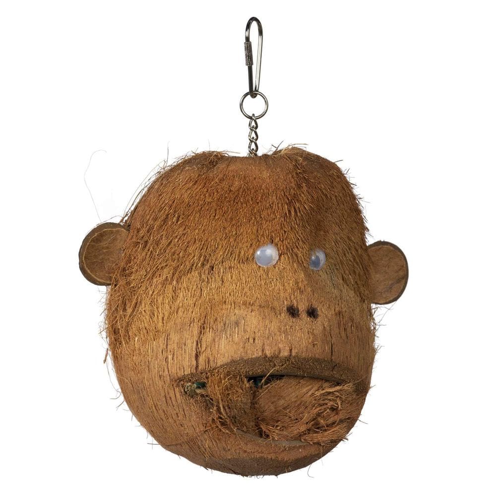 Brinquedo para pássaros PH Prevue Hendryx Naturals Forage & Engage Coco Monkey