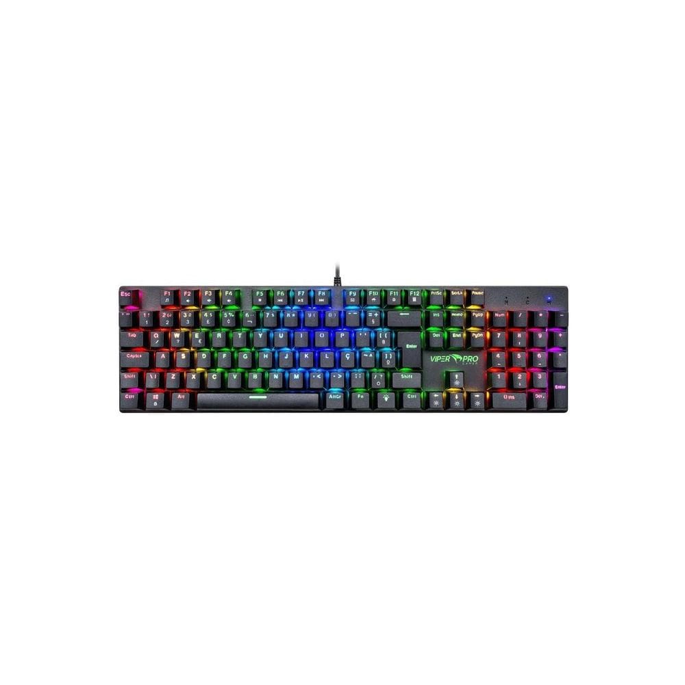 Teclado Gamer Viper Pro Mamba Mecanico Blue Switch