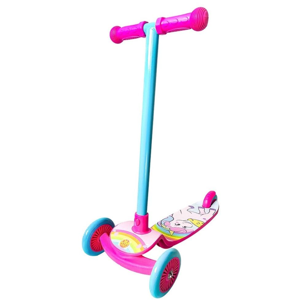 Patinete Meninas Unicórnio Rosa Até 50Kg Ajustável Radical