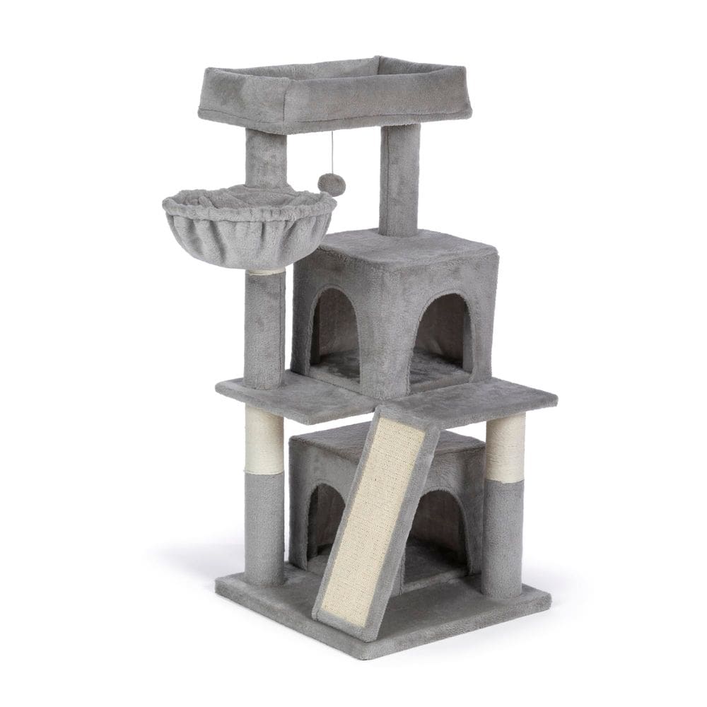 Produtos para animais de estimação Cat Tower Prevue Kitty Power Paws Comfy Grey