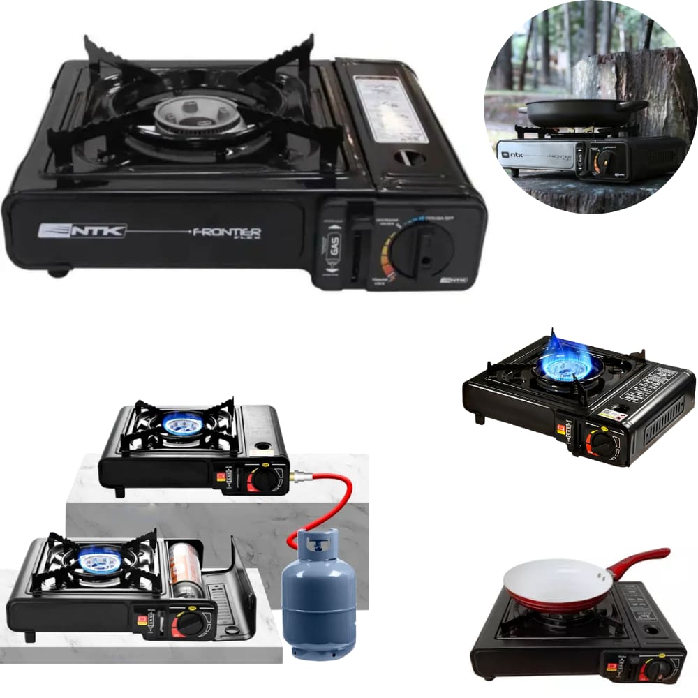 Fogareiro Portàtil de Mesa Fogâo Nautika Frontier Acendedor Automàtico Com Maleta Cor Preta