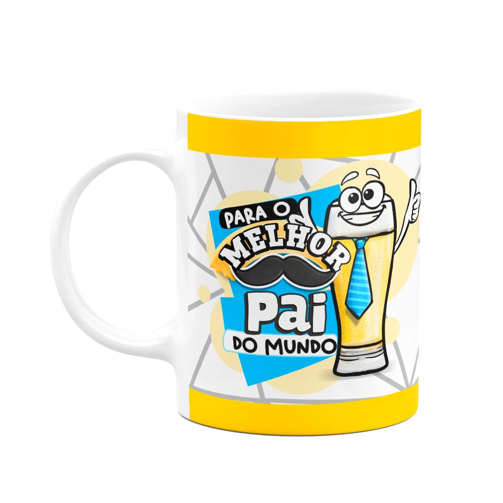 Caneca Pais - O melhor pai do mundo - Te amamos papai