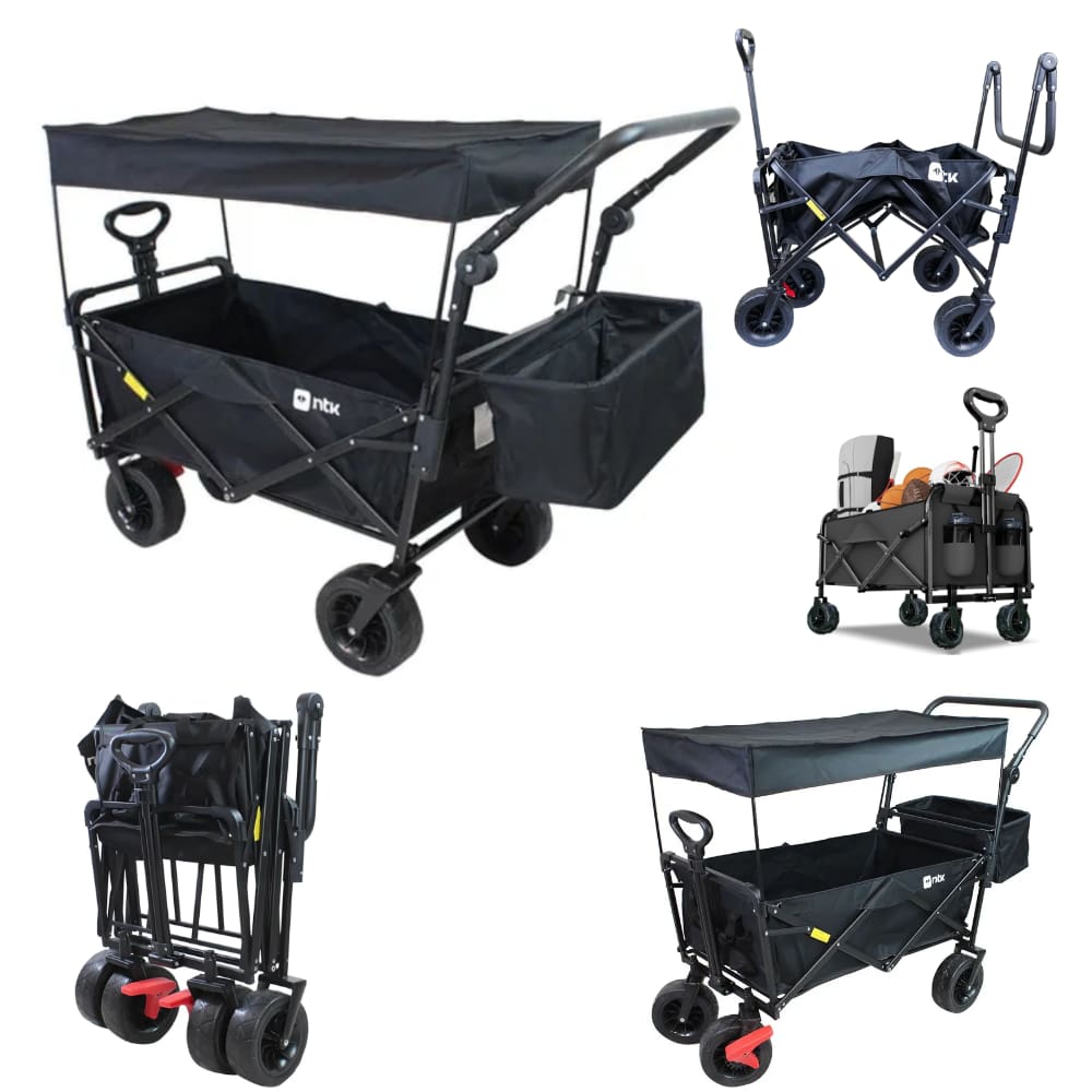 Carrinho Multiuso Montclair Para Camping De Carga Dobrável Articulado com Camada 80kg