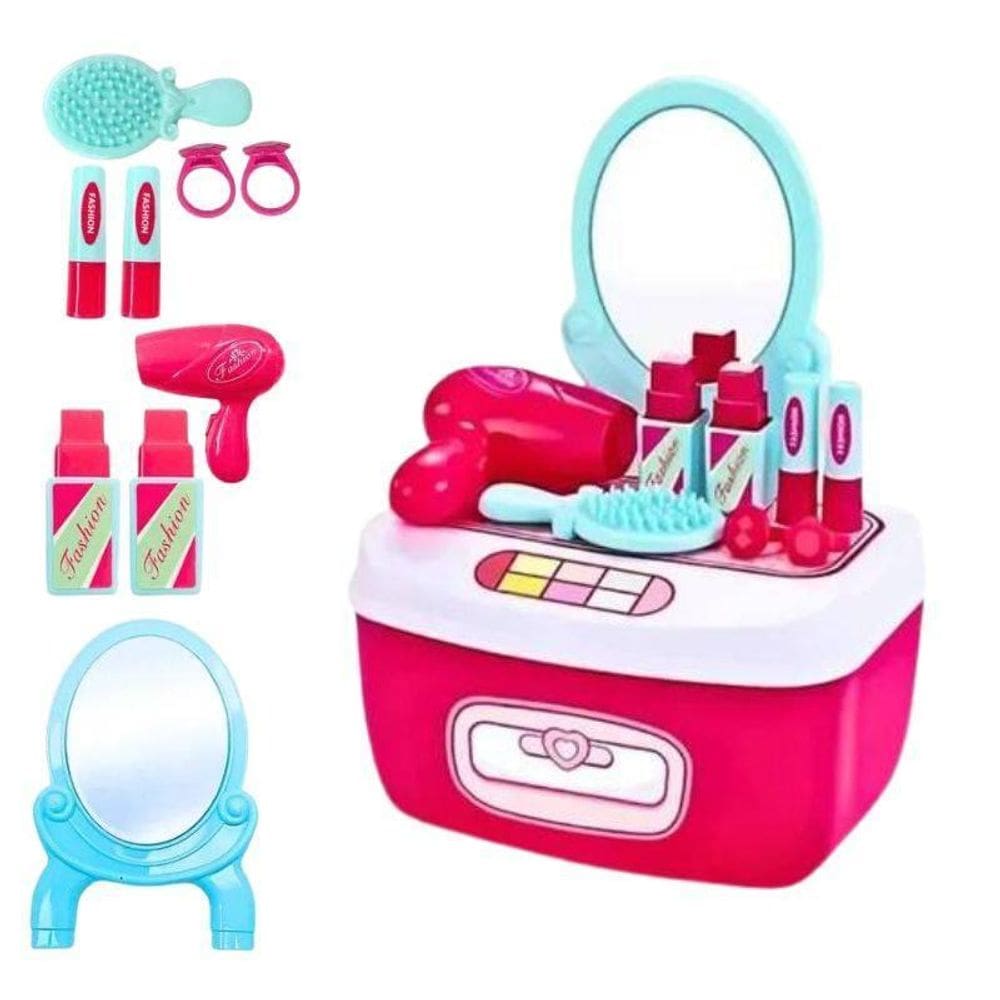 Mini Maleta Fashion Infantil Faz De Conta Salão De Beleza