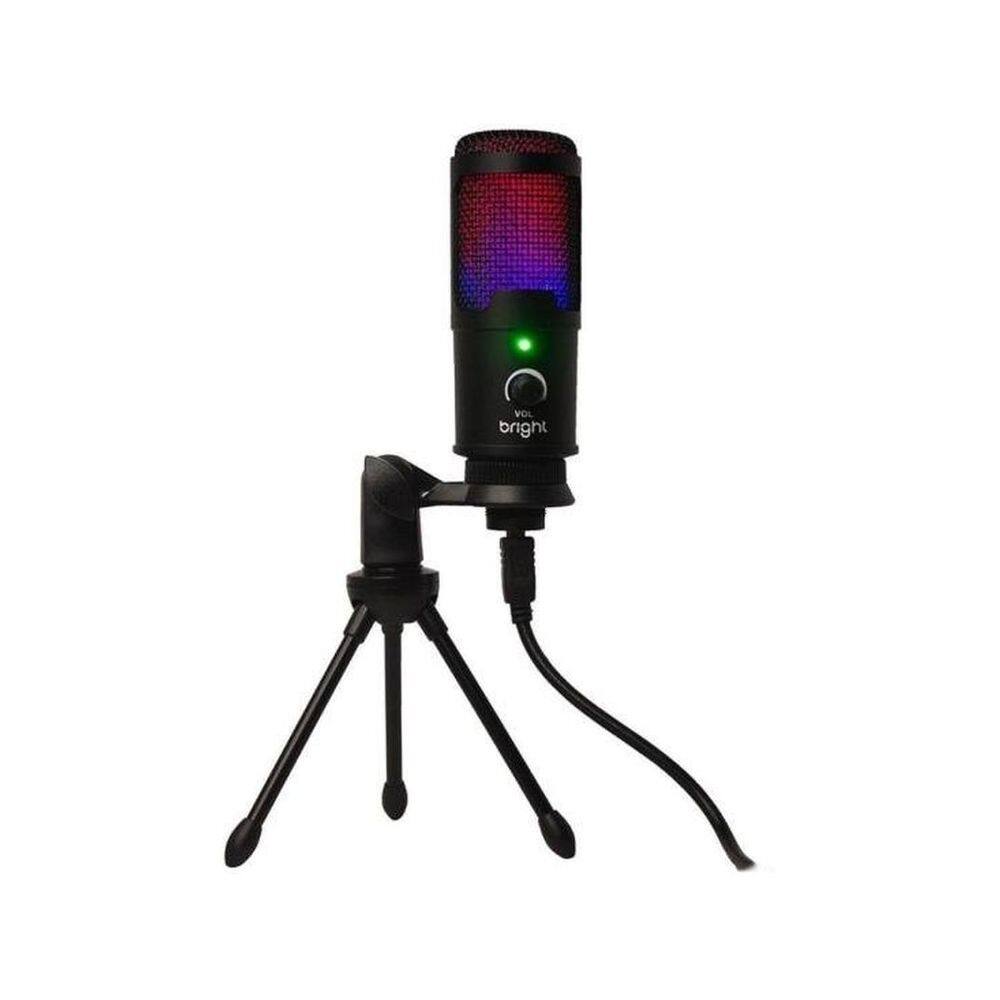 Microfone De Mesa Bright Streamer RGB