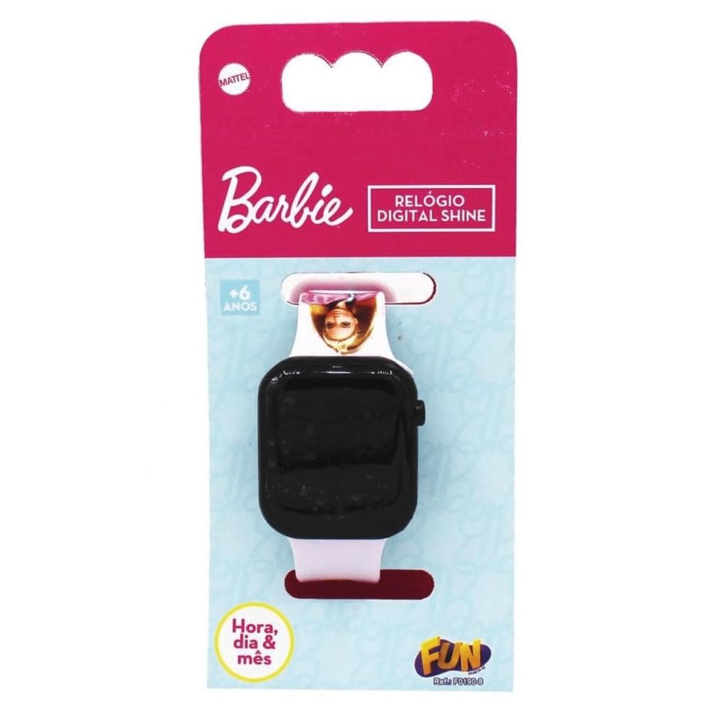 Relógio Infantil Digital Shine Barbie Fun