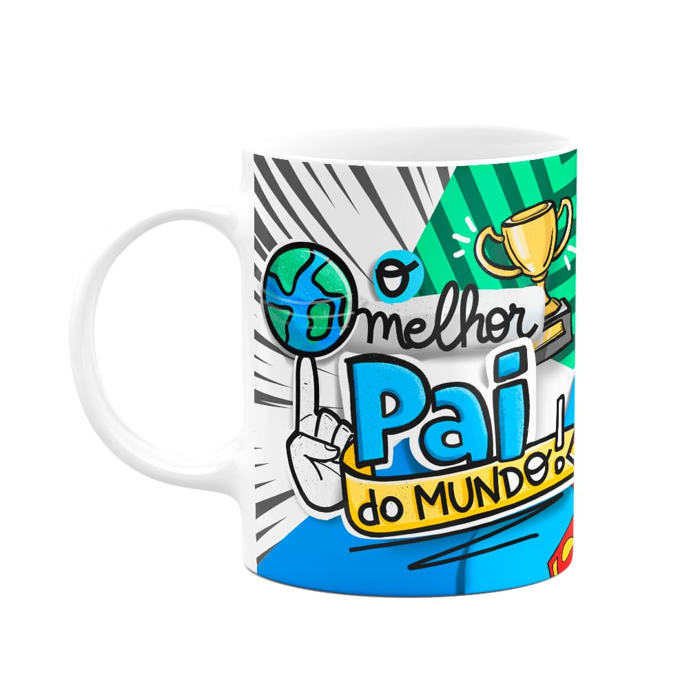 Caneca Pais - O melhor pai do mundo - Super pai