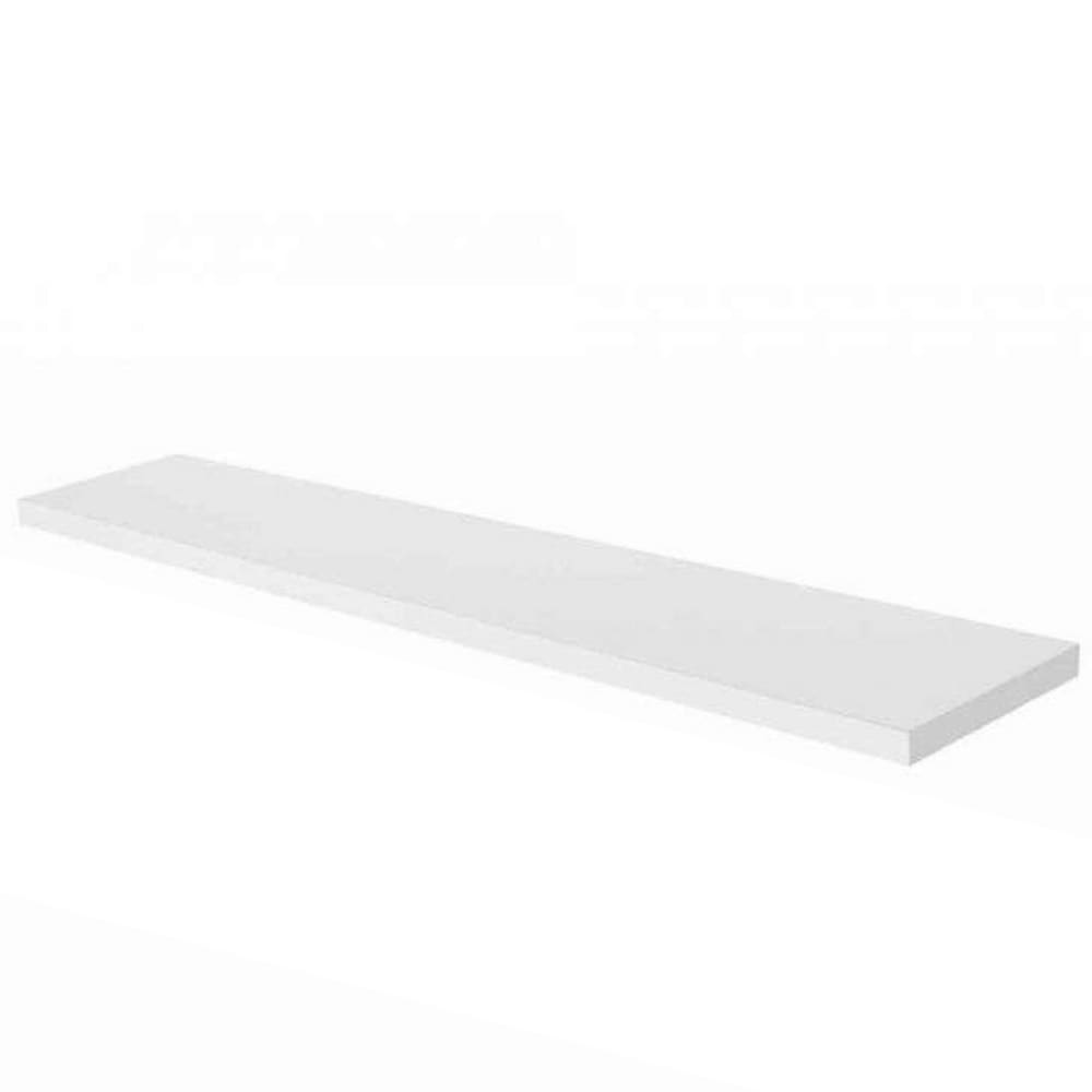 Prateleira Simples 20x20 cm Com Suporte Em Mdf Branco