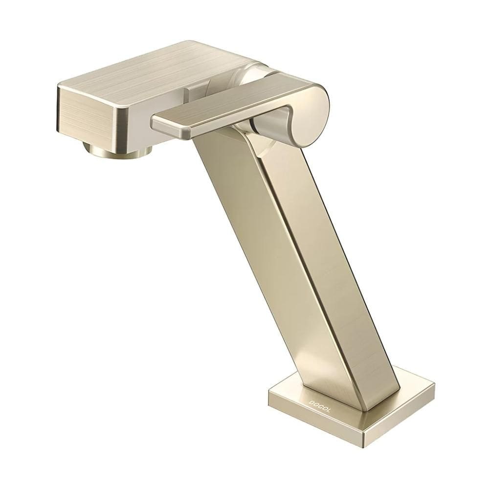 Torneira Bica Baixa de Mesa para Lavatório DocolStillo Níquel Escovado