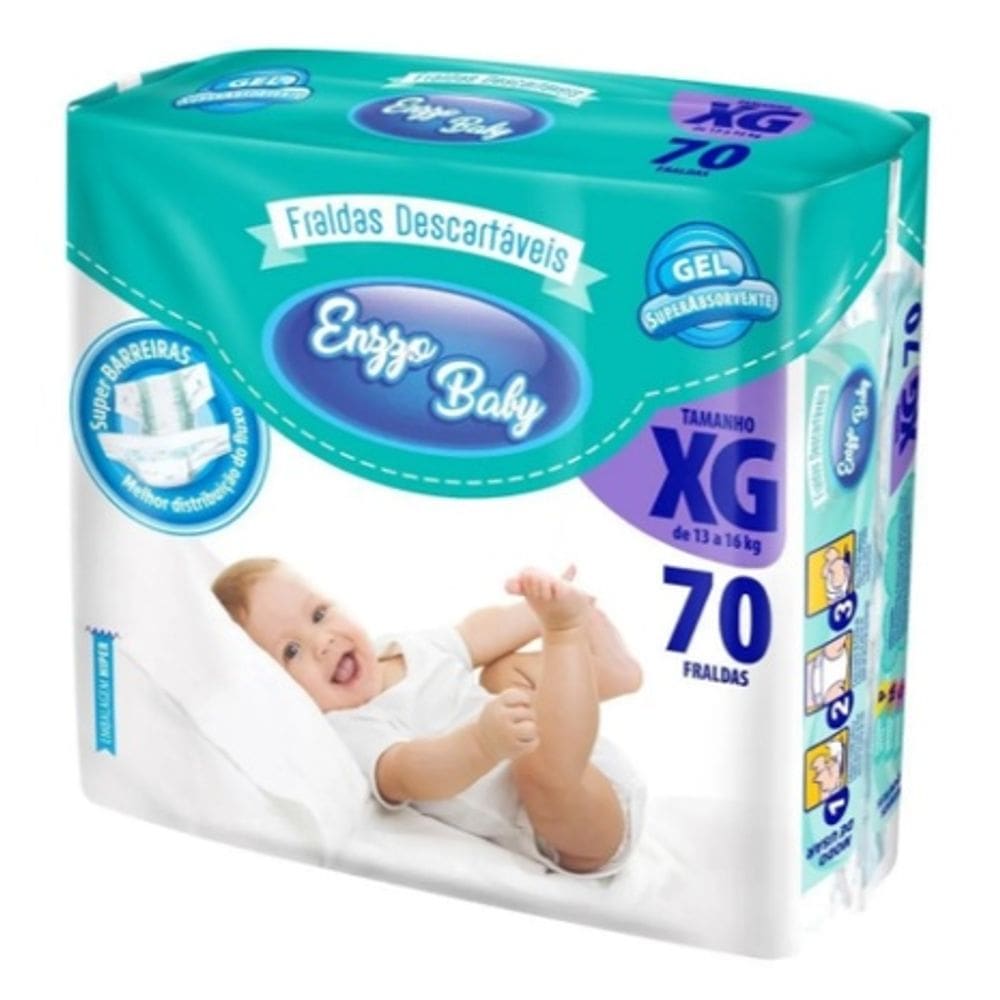 Fralda Descartável Infantil Enzzo Baby Direto da Fábrica