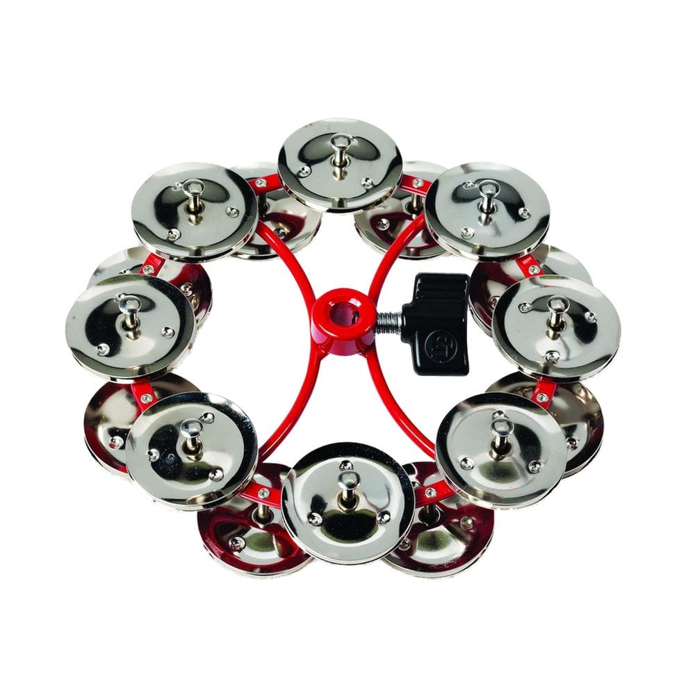 Pandeiro LP Latin Percussion LP191NYD vermelho com jingles da cidade