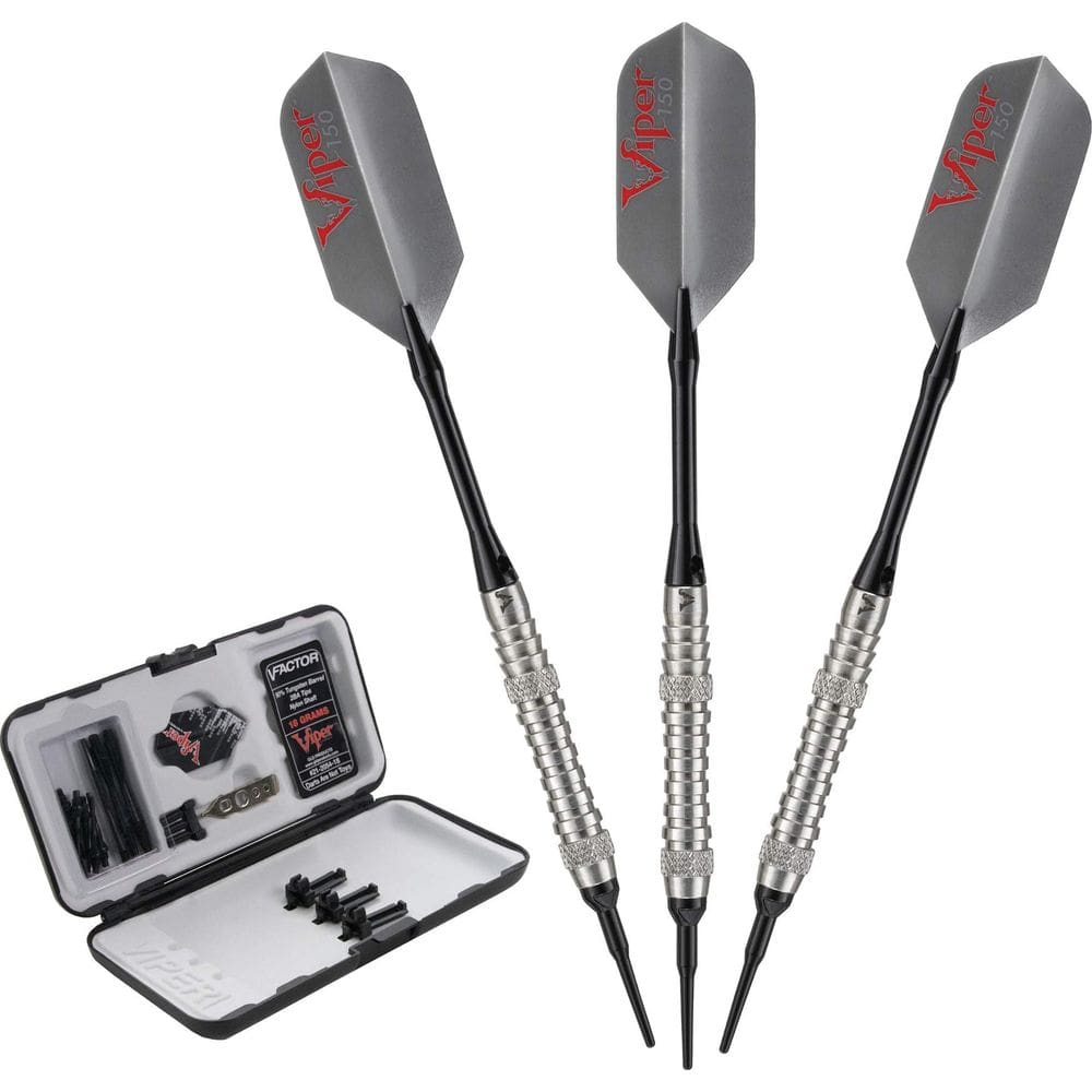 Dardos de ponta macia Viper V-Factor 90% tungstênio 18 g com estojo