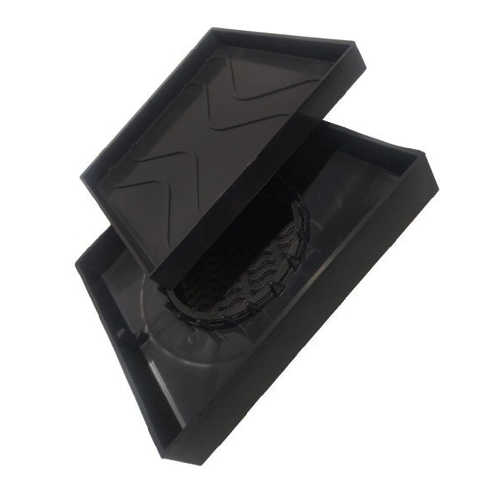 Ralo Oculto 15x15 Invisivel Para Piso Porcelanato Preto