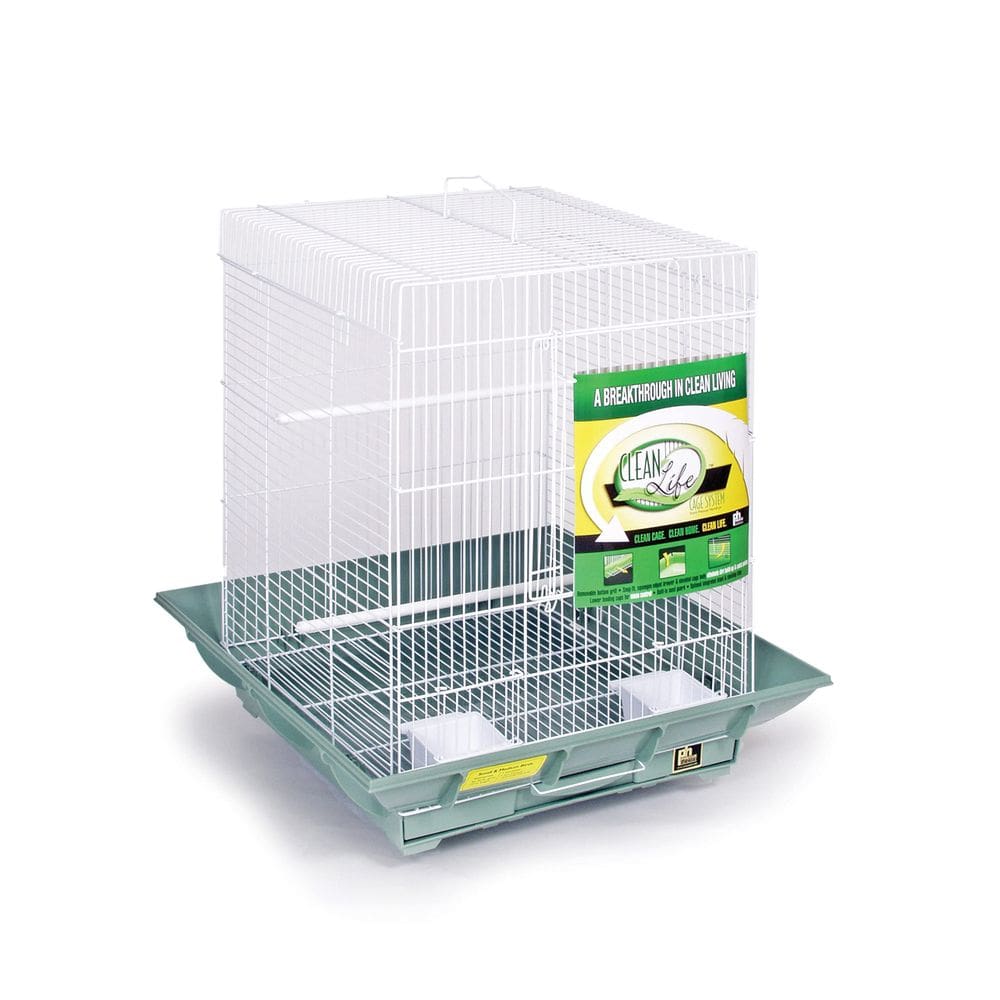 Gaiola para calopsitas Prevue Hendryx SP850G/W Clean Life verde/branca