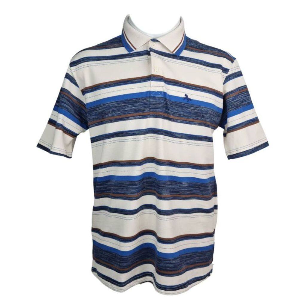 Camiseta Polo Masculina Bravus Listras