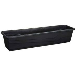 Vaso Floreira Jardineira 80 x 21 cm - 23 Litros - Cor Preta
