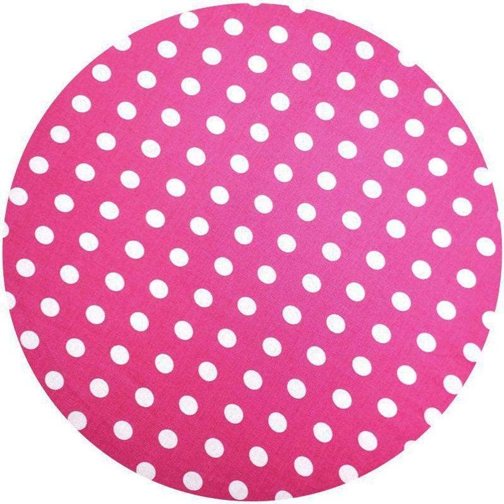 Kit 4 Capas Para Sousplat Poá Pink 35x35cm