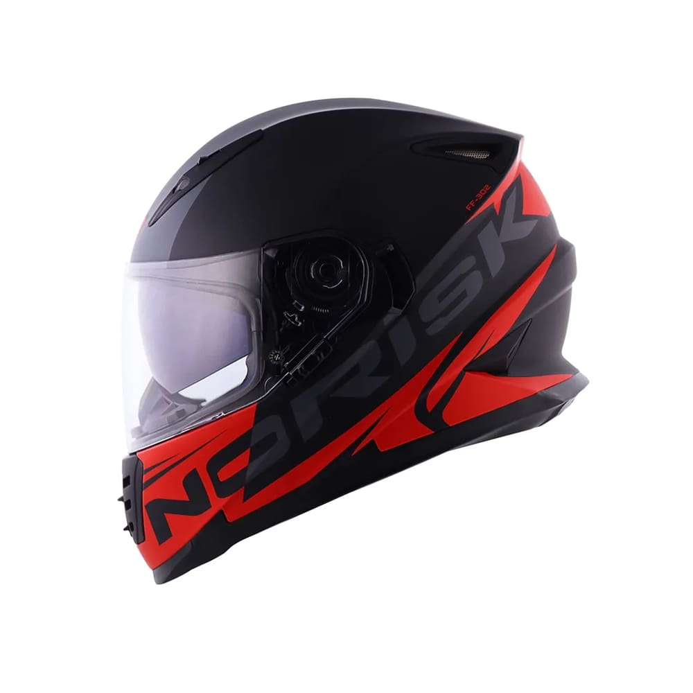 Capacete Norisk FF302 Manty Matte Black Red (56)