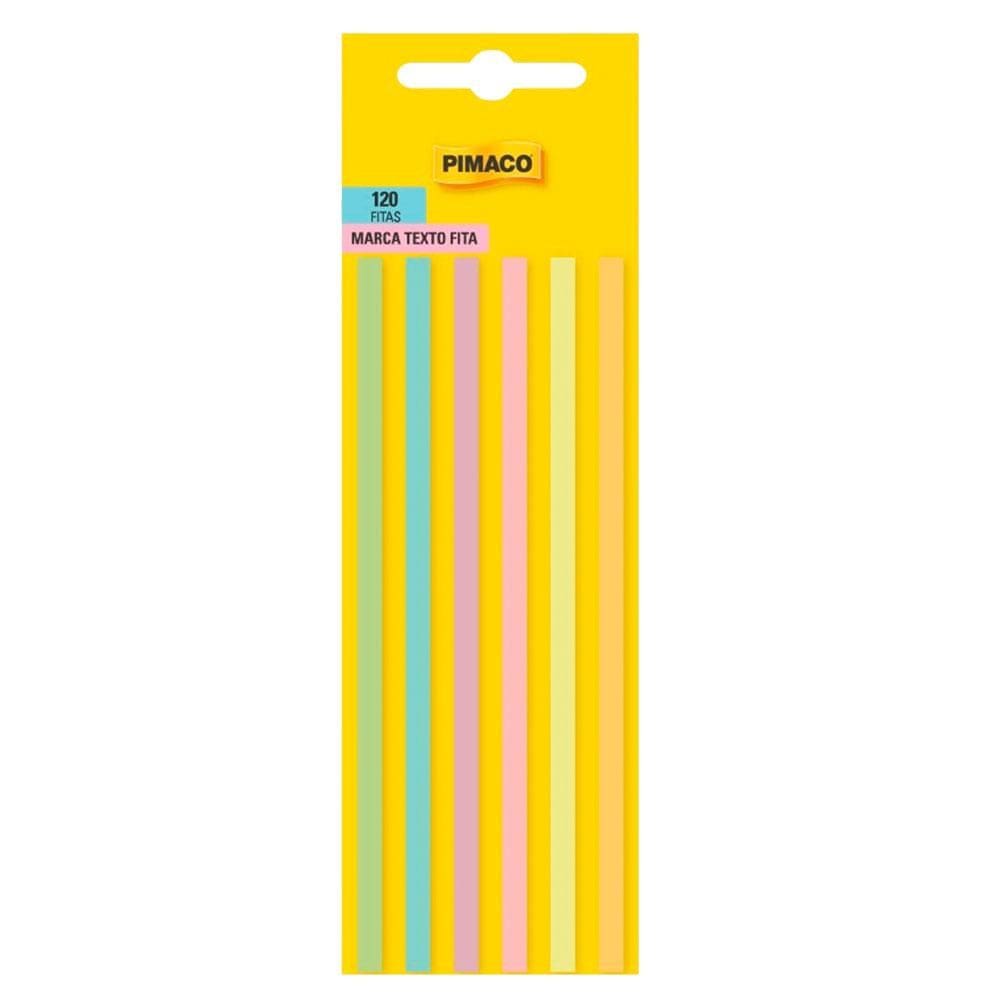 Marca texto fita Candy Color 120 fitas - Pimaco