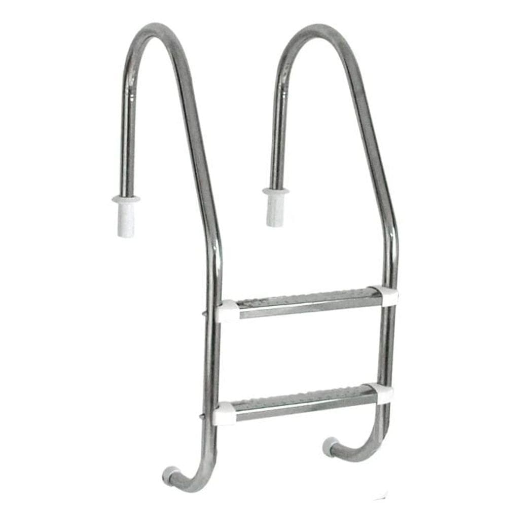 Escada para Piscina Tradicional 1 1/2" em Aço Inox 2 Degraus Anatômicos em Inox - Sodramar