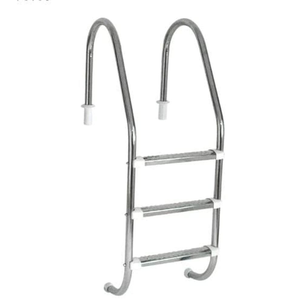 Escada para Piscina Tradicional 1 1/2" em Aço Inox 3 Degraus Anatômicos em Inox - Sodramar