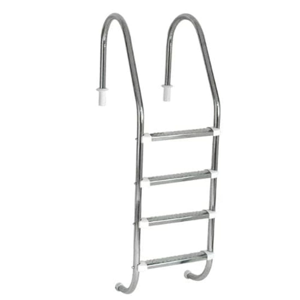 Escada para Piscina Tradicional 1 1/2" em Aço Inox 4 Degraus Anatômicos em Inox - Sodramar
