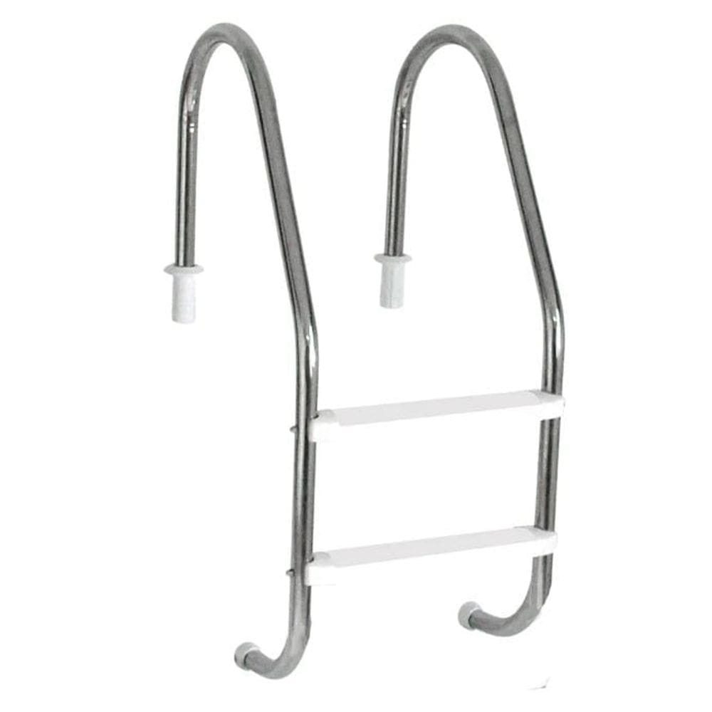 Escada para Piscina Tradicional 2” em Aço Inox 2 Degraus Anatômicos em ABS - Sodramar