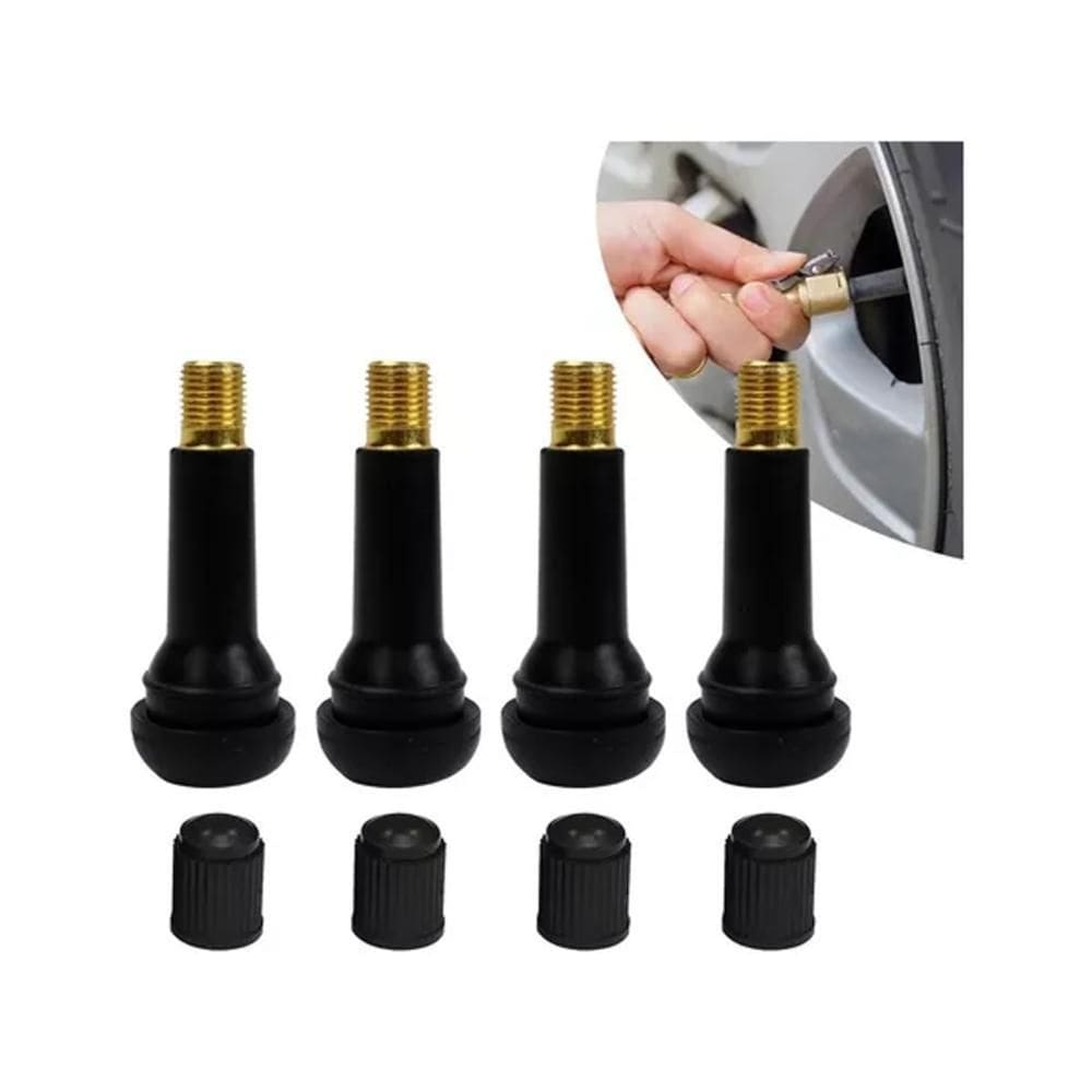 Válvula Bico Sem Câmara TR-414 VX Kit 4 unidades