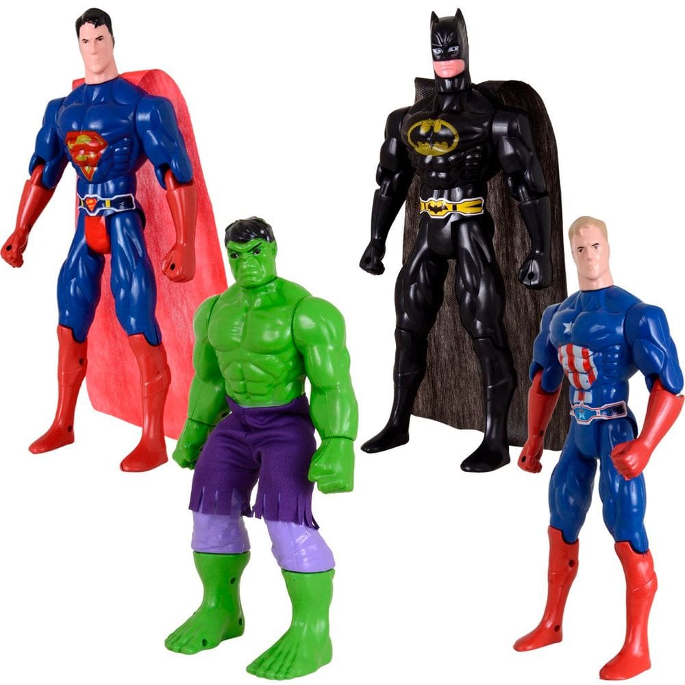 Quarteto De Super Heroís Brinquedos Articulaveís Vingadores