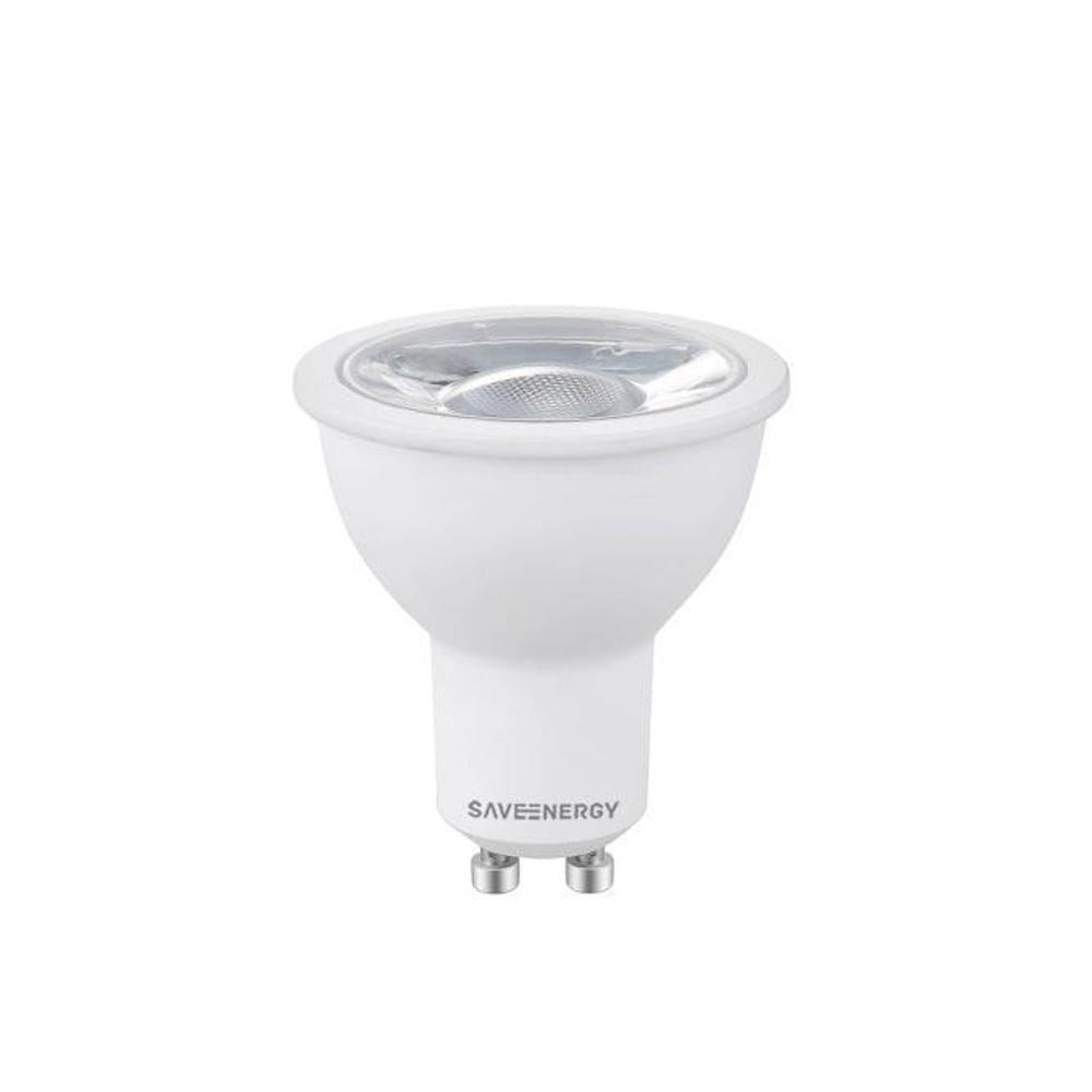 Kit 10 Lampada Led Dicroica 7W Mr16 Gu10 2700K Save Energy