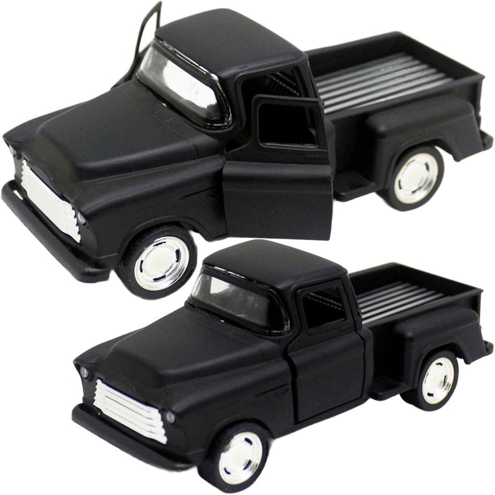 Carro Caminhonete Miniatura Preto Metal Colecionável Fricção