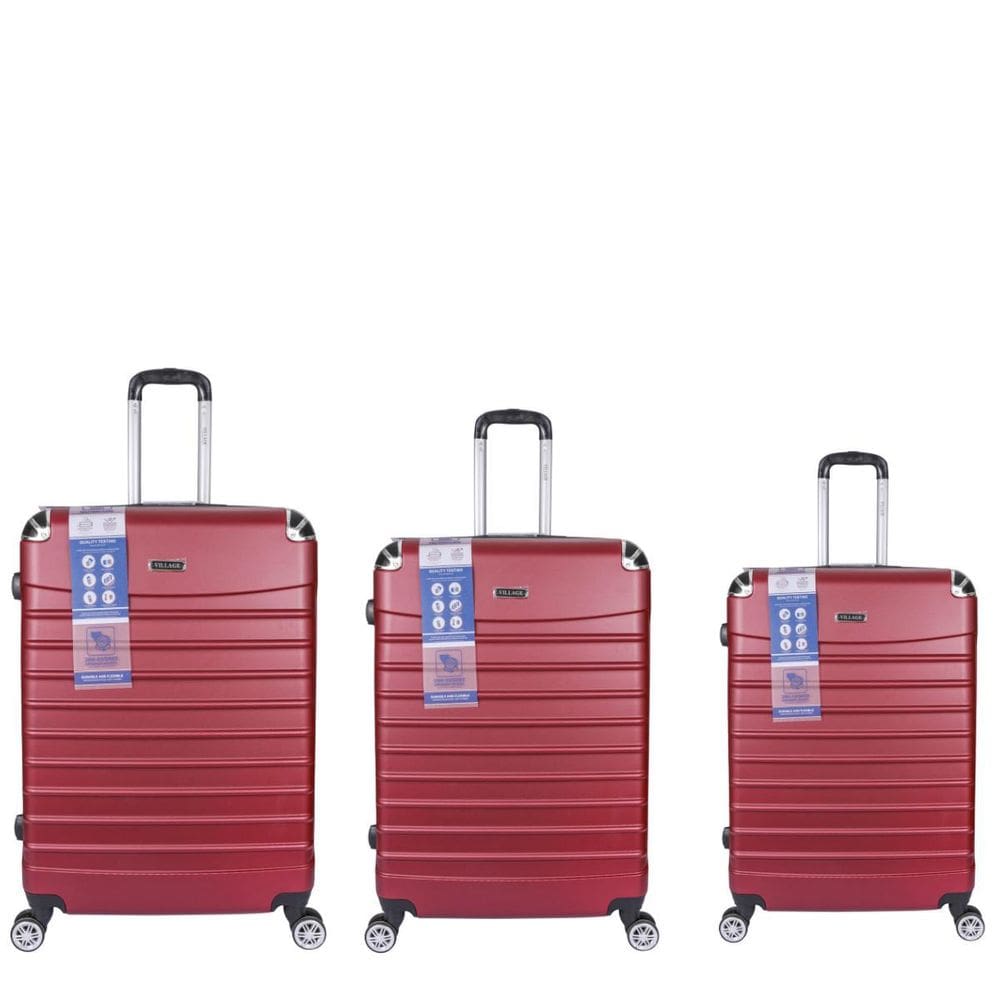 Conjunto Malas Viagem 3 Peças Abs Rígido Rodinhas 360º E