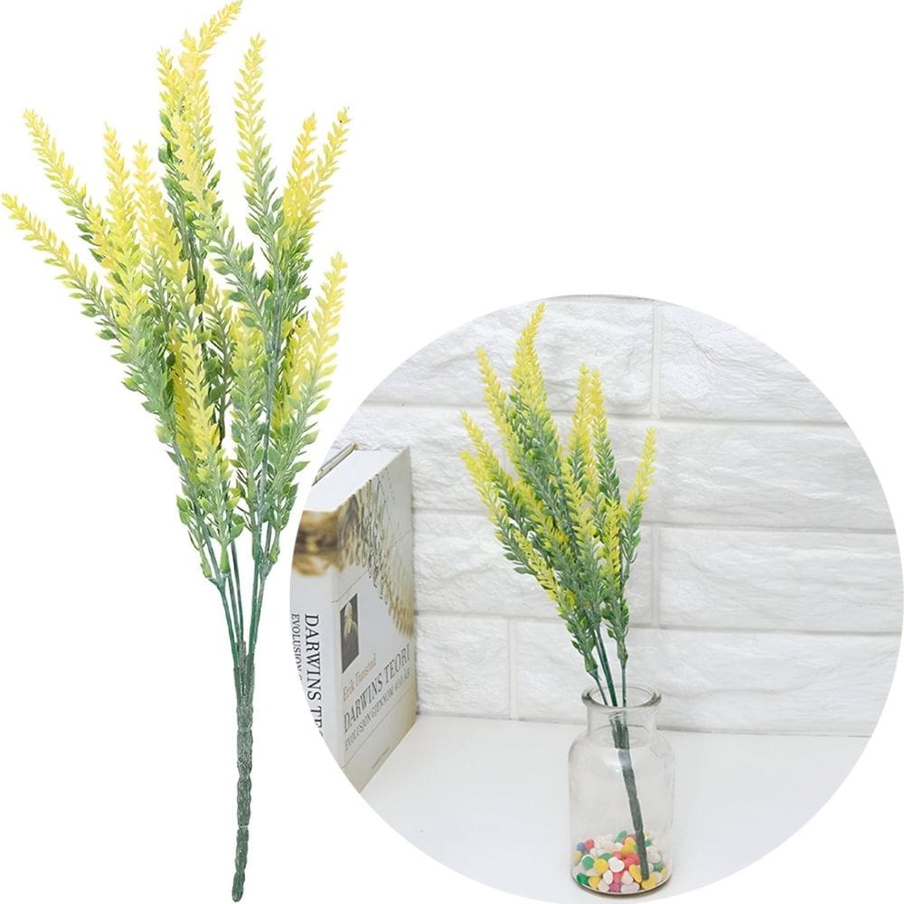 Kit 10 Arranjo Planta Artificial Festa Casamento Buquê 35cm