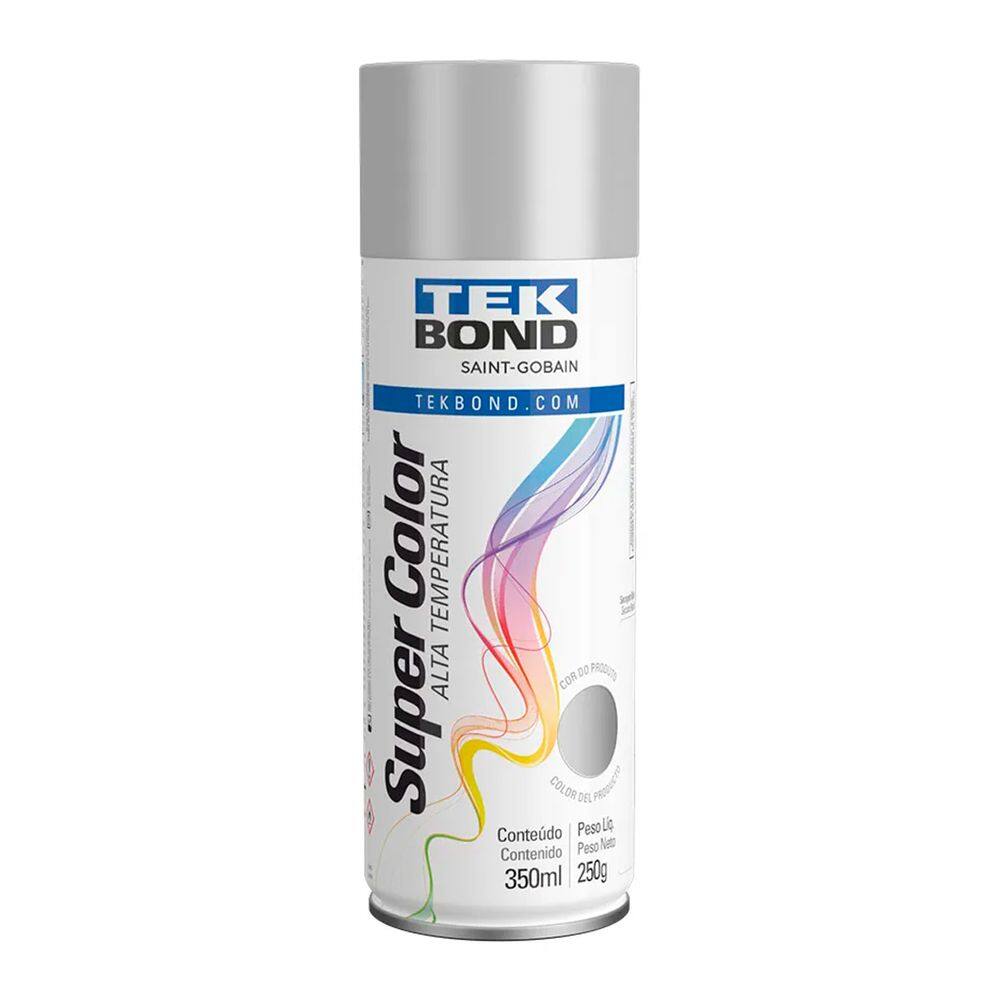Tinta Super Color Tekbond 350Ml 250G Cor:Aluminio Uso Geral