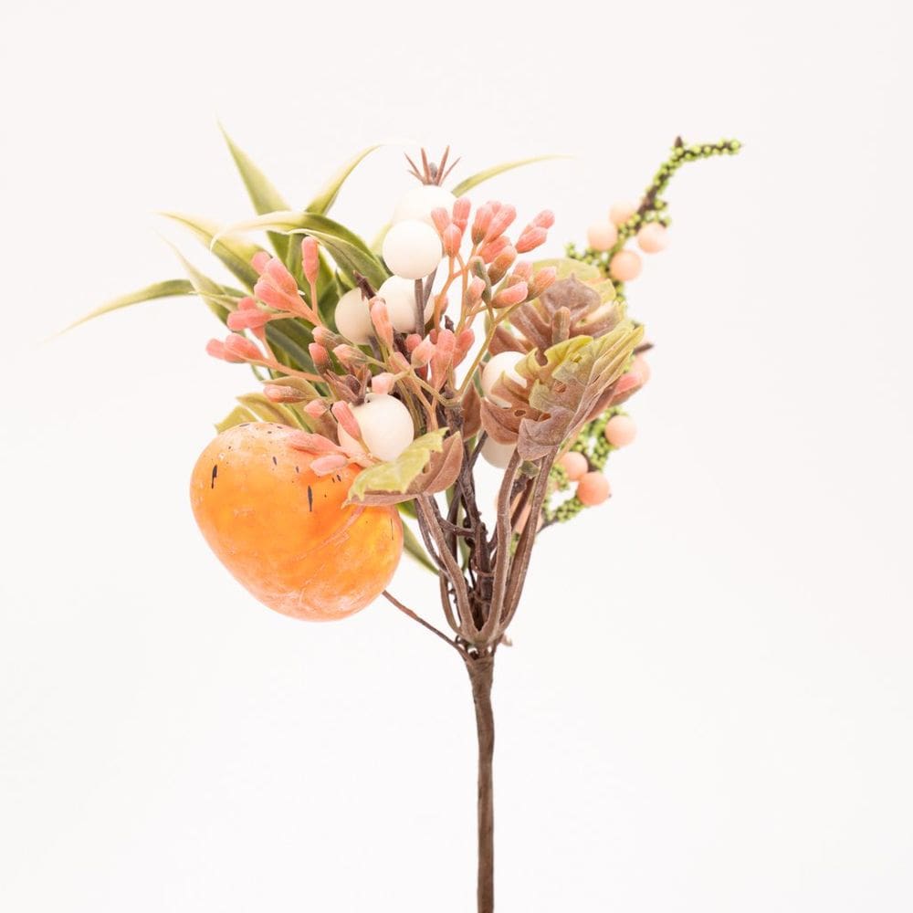 Kit 6 Ramos Artificiais de Páscoa Decoração Folhas e Ovinhos 23cm