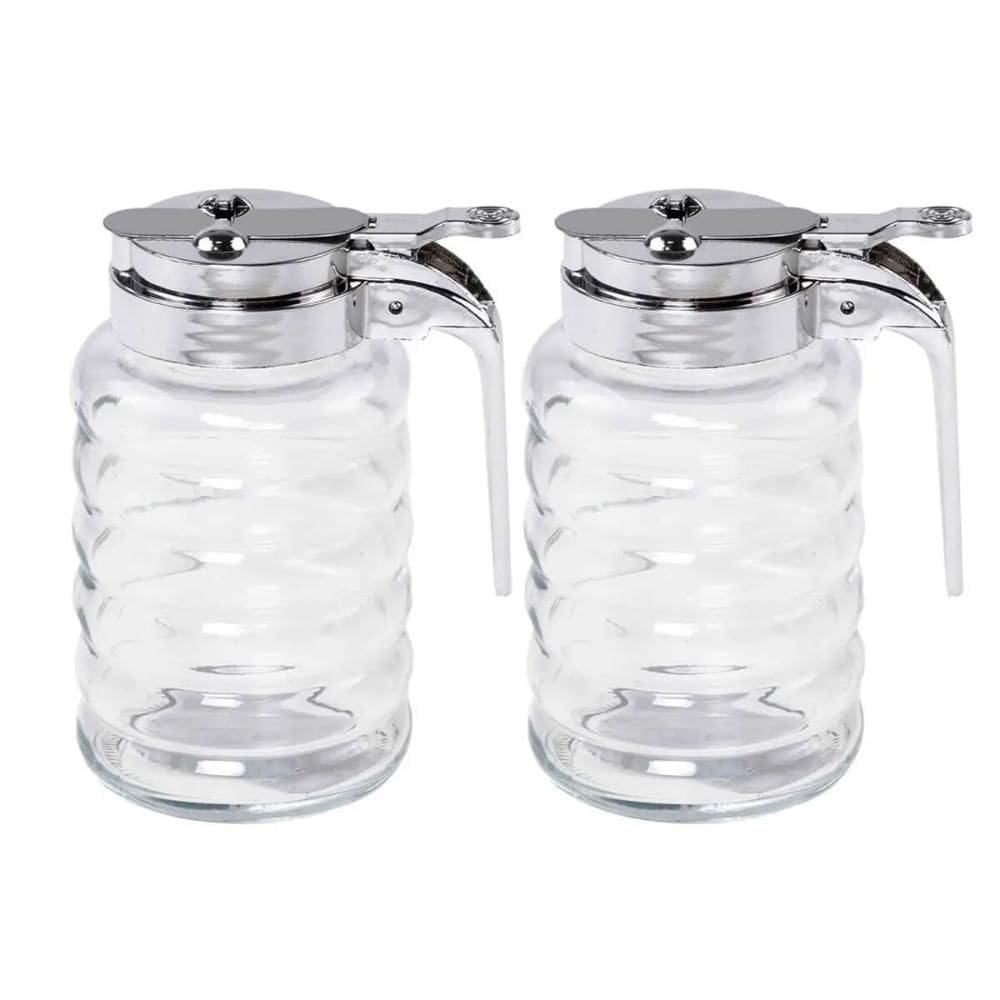 Kit 2 Meleiras de Vidro 150ml com Dosador Potes para Mel Lyo