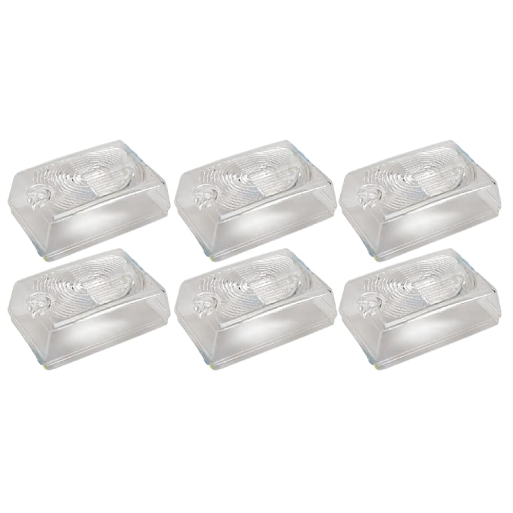 6x Lente Lanterna Lateral Tijolinho Caminhão Bau - Gf0.008