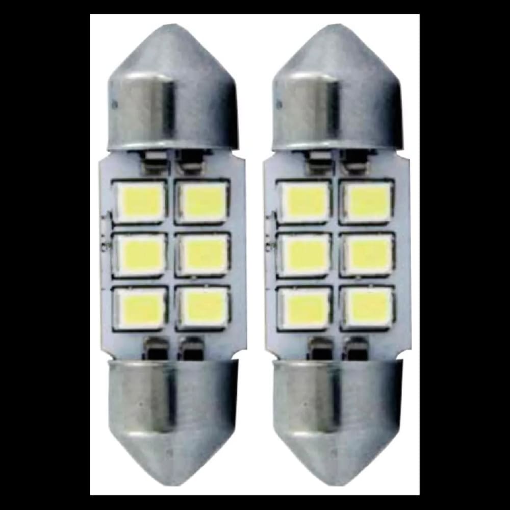 Par Lampada Led Torpedo 36mm 24v Branco