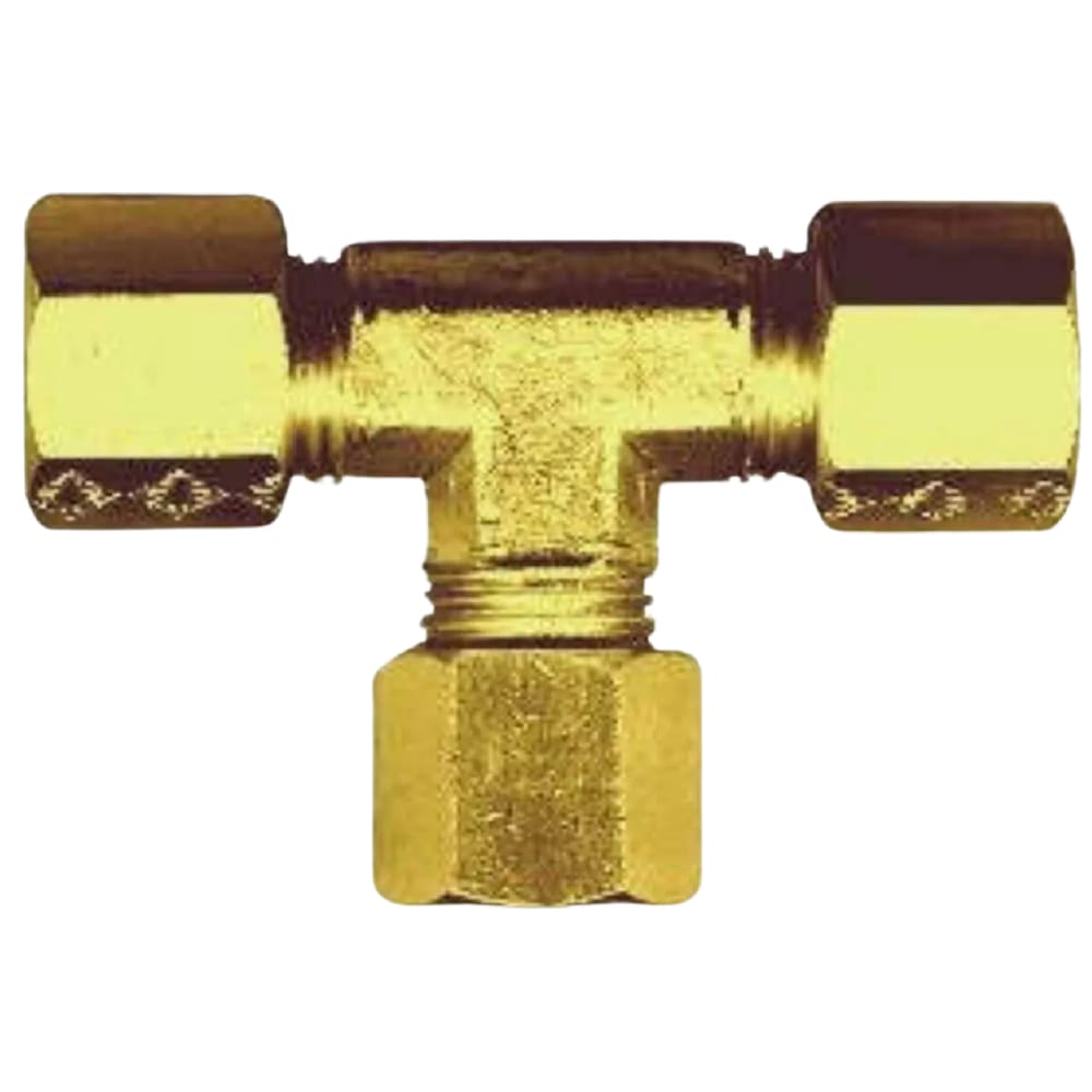 Conexão União Emenda Tee Tubo 1/4 Porca E Anilha Compressão