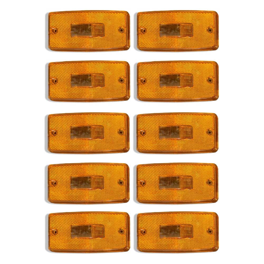 10 Lente Lanterna Lateral Caminhão Carreta Adaptação - Gf0.043