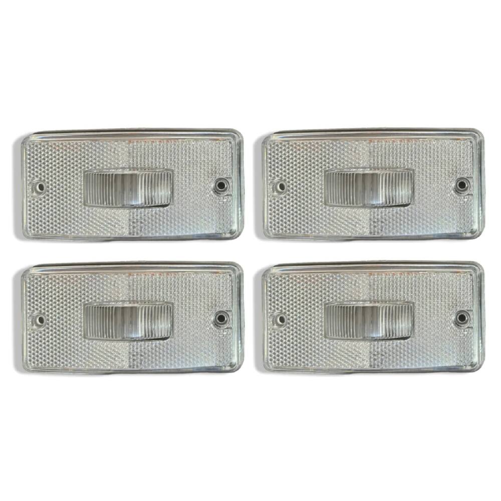 4 Lente Lanterna Lateral Caminhão Carreta Cristal Gf0.043