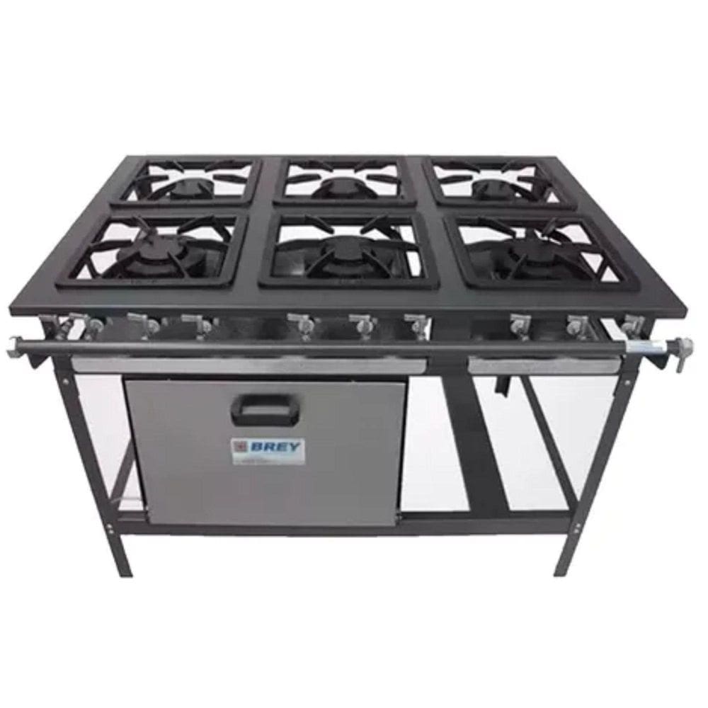 Fogão Industrial 6 Bocas Forno Baixa Pressão